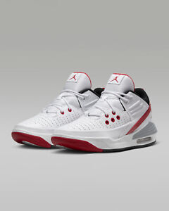 Nike Air Jordan Max Aura White Red Wolf Grey DZ4353-101 Men's Shoes NEW