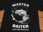 FUNNY T Shirt Funny T Shirts  Retro T Shirt Fancydress Master Baiter T Shirt
