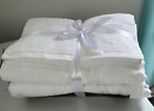 LUXURY Towel Set 100% COTTON, 4 PIECES  2 Bath Towels and 2 Hand Towels White