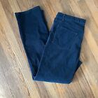 Talbots Womens Heritage Straight Corduroy Pants Dk Teal Size 12 Casual Career