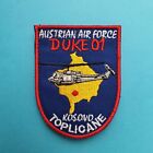 AUSTRIA Austrian Air Force DUKE 01 Helicopter KFOR Kosovo Mission Badge Patch