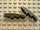 2 x LEGO DkStone Dark Bluish Gray Slope Curved Ref 61678 11153 / 75043 10227....