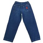 Vintage 90s Karl Kani Blue Jeans Embroidered Mens Size 34 Measure 33x30 Hip Hop