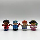Fisher Price Little People Lot of 4 Toys Boys Crossing Guard Girl Figurines Kids