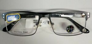 MAUI and sons MS50153-1 53-16-140  Black  Mens Eyeglass frame. Free Shipping! B3