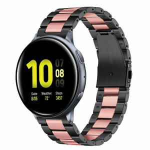 For Samsung Galaxy Watch Active 2 40 44mm Watch Band Stainless Steel Metal Strap
