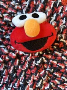 New ListingHandmade Baby Lovey Crochet Knit Sesame ELMO Red Black Security Blanket Nursery