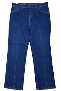 Wrangler Men Size 36x32 Dark Denim Jeans Sz Tag Missing