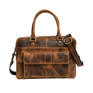Leather Satchel | Laptop Handbag | Leather Laptop Bag Women | Gift For Men