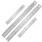 2PCS Metal Ruler, Steel Ruler with Inch and Metric, Stainless 12inch, 6inch