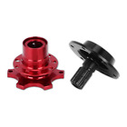 Red 6 Bolt Spline Racing Steering Wheel Quick Release Hub Adapter for Mitsubishi