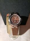 Timex Expedition Indiglo Womens Watch Water Resistant Brown Leather Band  New