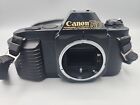 Canon T50 35mm SLR Film Camera Body Untested AS IS with 50mm Canon Lens & Case