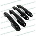 Set For 2011 2012 2013 Kia Soul Glossy Pure Black Side Door Handle Covers Trims (For: 2013 Kia)