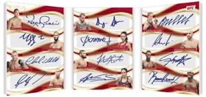 2023 Panini UFC Immaculate UFC 30th 12 Fighter Autograph Booklet Redemption /30