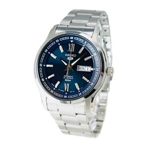 Seiko 5 Automatic Blue Dial Stainless Steel Band Case 42 mm SNKP17J1 Men's Watch