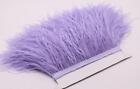 Lavender Ostrich Feather Trims Fringes Sewn on Feather 1 Yard  (USA)