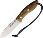 Joker Canadiense Bushcraft Bocote Wood 14C28N Sandvik Fixed Blade Knife