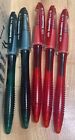 VTG Sailor Innovation Broad Red & Green Ballpoint Pen Lot Of 5 Stationary Pens