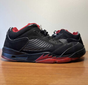 Nike Air Jordan 5 V Retro Low Alternate 90 Black Red Size 13 Sneakers 819171-001