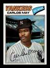 1977 Topps Carlos May #568 New York Yankees