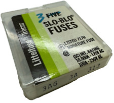 (Pack of 3) Littelfuse 3A SLO-BLO Miniature Fuses, 3AG,313 **Free Shipping**