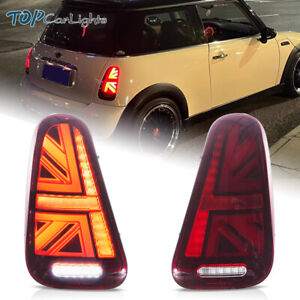 VLAND Full LED Tail Lights For 2001-2006 Mini Cooper S R50 R52 R53 W/Sequential (For: More than one vehicle)