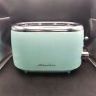 Mueller Retro Toaster 2 Slice Wide Slot 7 Browning Levels Green 850W