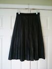 Rachel Zoe Women's Black Faux Leather Pleated Accordion Skirt Size Small REDUCED