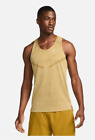 Nike DRI-FIT ADV Tech-Knit Ultra Running Tank Top Vest DM4751-716 Gold $80 XL