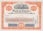 1966 Bank of America Stock Certificate