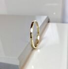 14k 10k 1.5mm Solid Gold Ring, Stacking Rings, Toe Rings, Wedding Bands Gold