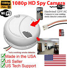 1080P WiFi Smoke Detector Fire Alarm Wired Spy Camera Hidden Nanny Cam  (7010)