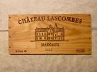 1 Rare Wine Wood Panel Château Lascombes France Vintage CRATE BOX SIDE 4/24 1318