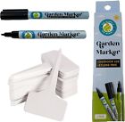 133 SUPPLY 100 Pack T-Type Plant Labels for Seedlings w/ 2 PK Garden Marker Pens