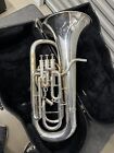 Willson 2900S Silver Plated Brass 3+1  Valve Compensating Euphonium w/ Case
