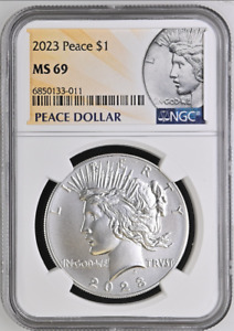 2023 Peace Silver Dollar NGC MS69 - Gorgeous!