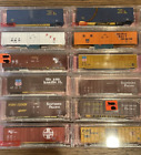 Lot Of 12 Roundhouse N Scale Freight Car Kits, Western Roadnames, NIB!