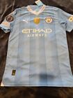 Erling Haaland #9 Manchester City Home Jersey 2023/2024 with UCL Badge size M