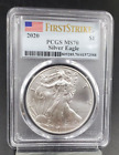 2020 1 OZ ASE American Silver Eagle Coin PCGS MS70 First Strike One Ounce BU