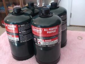 New Ships Today 4 Coleman Propane 16 OZ. gas tank fuel 4 Pack Camping Cylinders