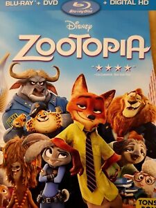Zootopia (Blu-ray and DVD Combo, 2016) with Slipcover