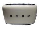 SMEG 4 Slice Toaster 4x2 Cream TSF02CRUS Retro 50's Aesthetic New NO BOX READ