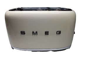 SMEG 4 Slice Toaster 4x2 Cream TSF02CRUS Retro 50's Aesthetic New NO BOX READ