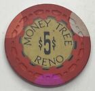 Money Tree - Reno Nevada $5 Casino Chip - TR King SCrown Mold 1970s