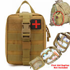 Tactical First Aid Kit Survival Molle Rip-Away EMT IFAK Medical Pouch Bag khaki