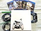 New ListingSony PlayStation 4 Pro 1TB Game Console  Glacier White 2 Controllers 5 Games PS4