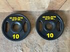 2-10 LB GOLD’S GYM WEIGHT PLATES Olympic Weights 2