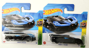Hot Wheels Bugatti Bolide Black #213 213/250 - 2023 HW Exotics -Short Card -2PCS