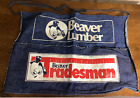 Vintage Beaver Lumber Denim Beaver Tradesman Nail Apron/Pouch